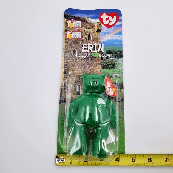 TY Teenie Beanie Baby Erin The Bear Retired 1999 McDonalds Toy New Read - Picture 9 of 9